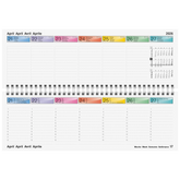 Querterminbuch DATAline Mod. 772 2026 | 297×105 mm, Karton, blau